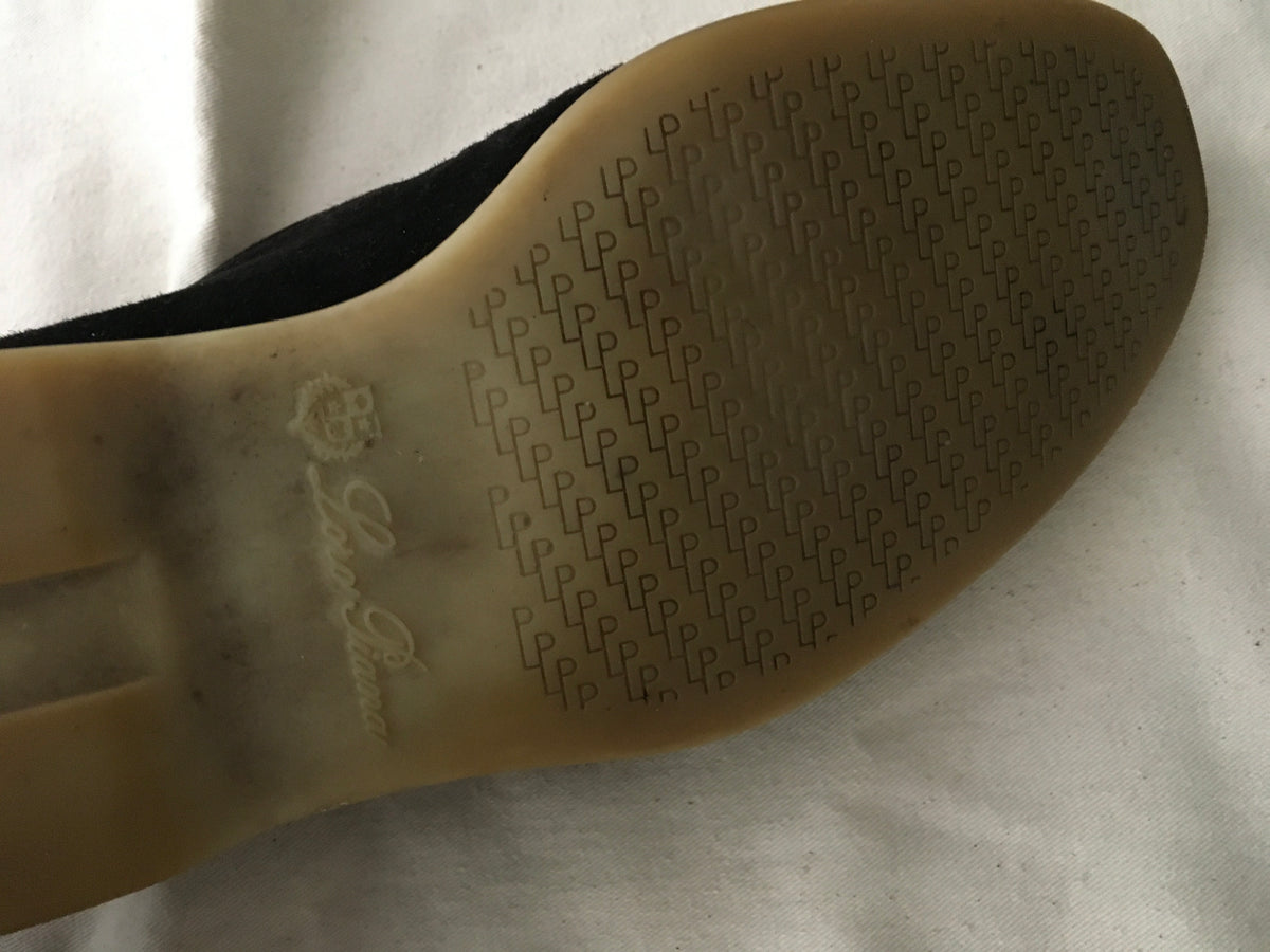 Loro Piana Brown Suede Open Walk Ankle Boots Size 38 ladies