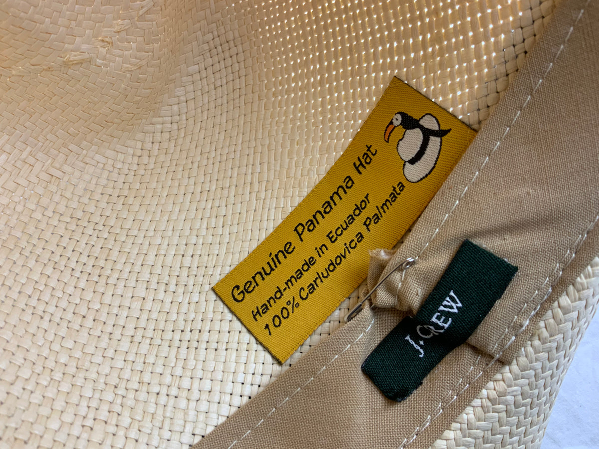 J Crew Panama hat Handmade in Ecuador One Size Fits All ladies