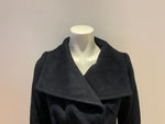 Reiss Womens Luna Belted Longline Wool Coat Navy Size UK 4 US 0 EU 32 ladies