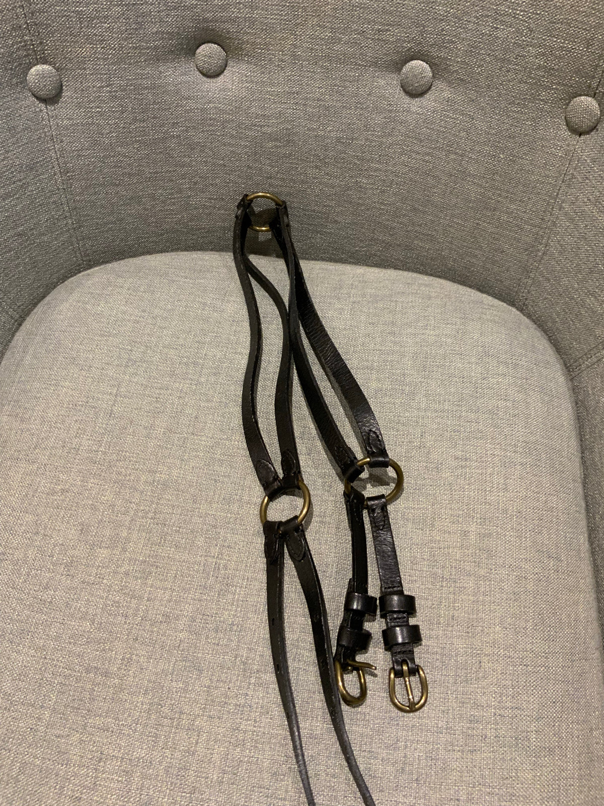 Rugby Ralph Lauren Genuine Leather Multi Black Belt size M medium ladies