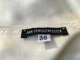 Ann Demeulemeester Cream Cowl Neck Silk Dress LADIES