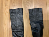 SAINT LAURENT Leather Niki 105 Over-The-Knee Boots 37 1/2 US 7.5 UK 4.5 ladies