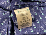 Maeve Blue BLOUSON BLOUSE Shirt Printed Size US 6 UK 10 M medium ladies