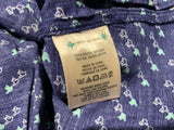 Maeve Blue BLOUSON BLOUSE Shirt Printed Size US 6 UK 10 M medium ladies