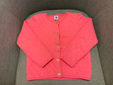 Petit Bateau Girls Pink & Navy Cardigan Jacket Size 6 years 116 cm children