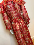 ZIMMERMANN Corsair Iris Cape Silk Dress Size 1 ladies