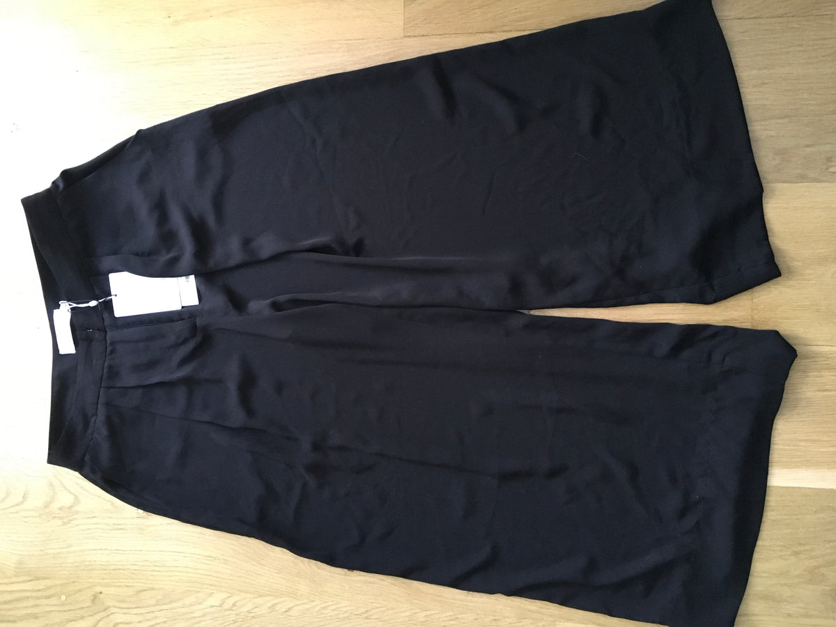 ZIMMERMANN Black Tuck crepe culottes pants trousers  Ladies