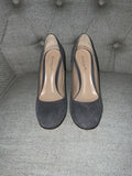 GIANVITO ROSSI grey suede leather pumps heels Size 37 UK 4 US 7 ladies
