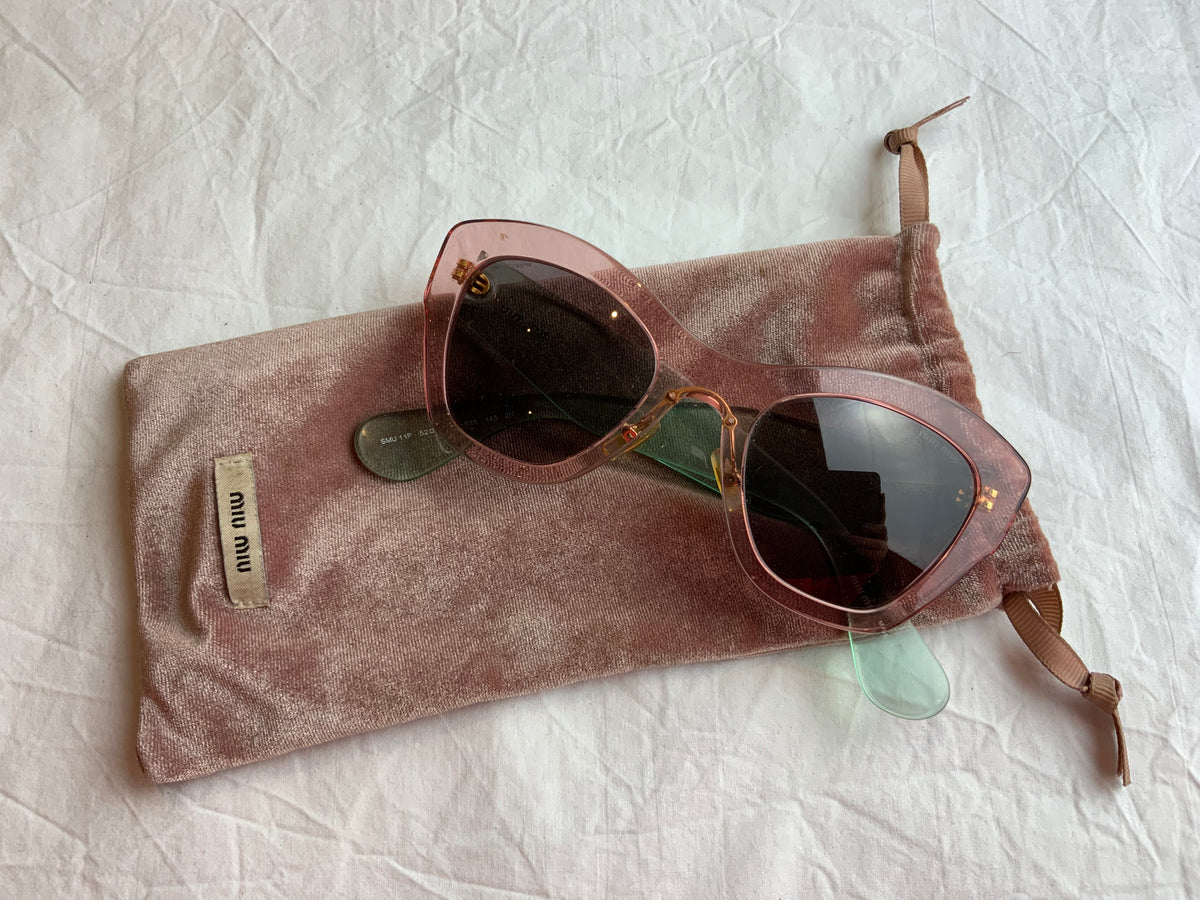 Miu Miu MU11PS TIJ6X1 Cat-Eye Tinted Sunglasses ladies