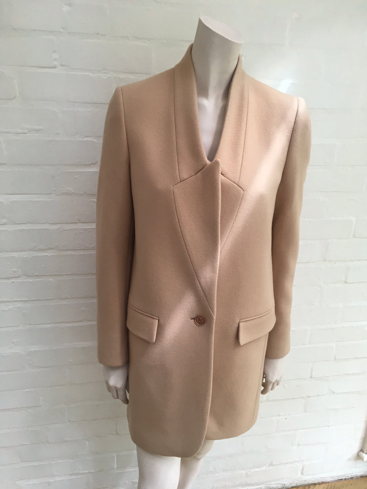 STELLA MCCARTNEY Beige 2019 Bryce wool-blend coat ladies