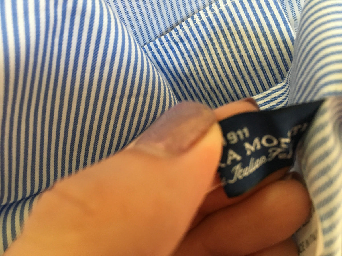 Campomarzio9 Roma HAND MADE LONG SLEEVE BUTTON-UP STRIPED SHIRT MEN