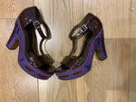 MARNI Patent Leather T-Strap Sandals Shoes Size 39 US 9 UK 6 ladies