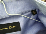 MASSIMO DUTTI Blue Italian Fabric shirt Size L large Men