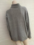 Marks&Spencer M&S Grey Pure Cashmere Turtleneck Jumper Size XL ladies