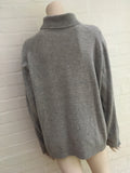 Marks&Spencer M&S Grey Pure Cashmere Turtleneck Jumper Size XL ladies