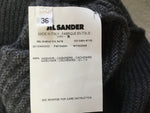 JIL SANDER RIBBED CASHMERE GREY KNIT SWEATER DRESS SIZE 36 S SMALL LADIES