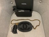 CHANEL RARE HARD TO FIND Beaded 1989-1990s CC tassel crossbody bag ladies