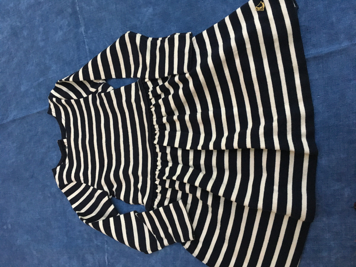 PETIT BATEAU Girl’s Striped Dress Size 4 Years old 104 cm children