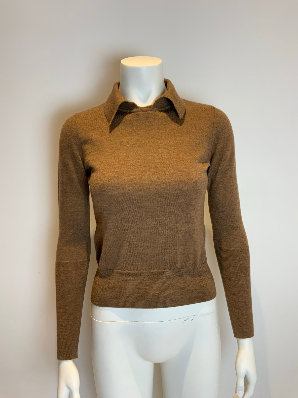 Diane von Furstenberg 2019 Merino Wool Polo Jumper Sweater Size XS ladies