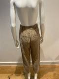 ZARA Beige High Waisted Pleated Trousers Size S small ladies