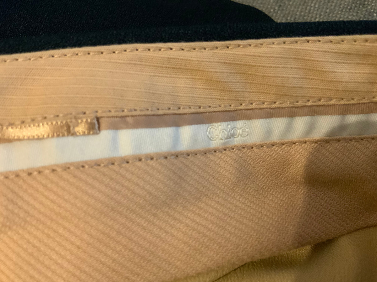 Chloé Chloe Black Navy Iconic Pants Trousers Size F 40 US 8 UK 12 ladies