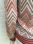 Just in Case Belgium Zig Zag Knit Button Down Cardigan Size S Small ladies