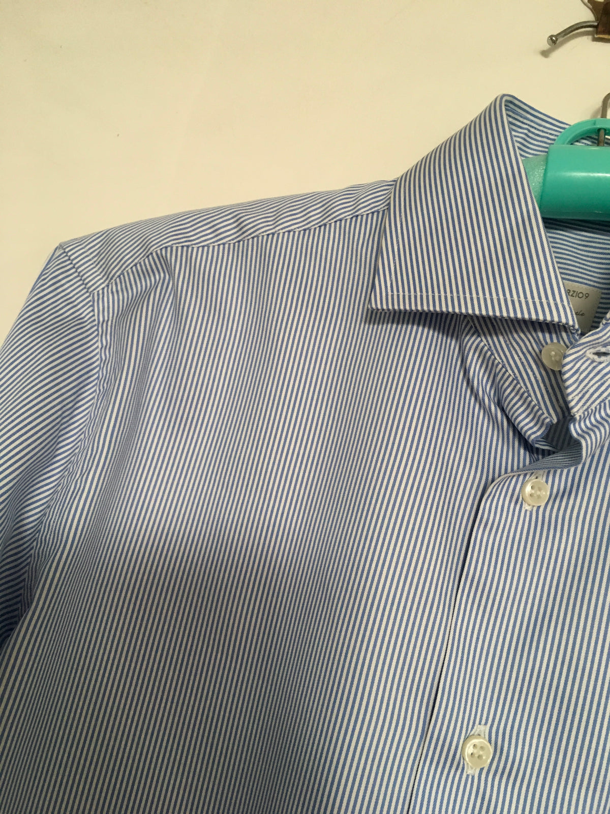 Campomarzio9 Roma HAND MADE LONG SLEEVE BUTTON-UP STRIPED SHIRT MEN