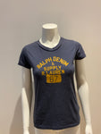 RALPH LAUREN Denim & Supply Blue Distressed T shirt SIZE S small ladies