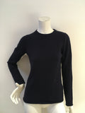 J Crew Navy Blue Cashmere Knit Sweater Jumper Size M medium ladies