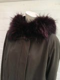 Yves Salomon Army Collection natural raccoon rabbit fur short jacket Sz F 34 XS Ladies