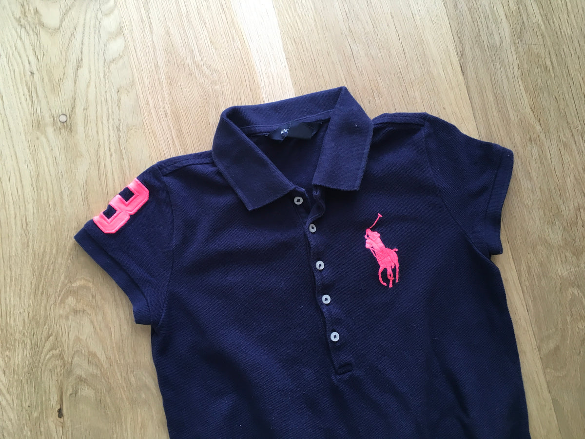 Ralph Lauren Polo Big Pony Girl’s Navy Dress Size M 8-10 Years Children