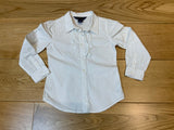 POLO RALPH LAUREN Girls' Ruffled White Shirt Button Down 6 years ladies