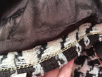 Chanel Iconic Houndstooth 2-piece dress jacket suit F 40 UK 12 US 8 Ladies