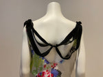 Han Ahn Soon Japan Silk Multicolor Floral Summer DRESS One size fits all ladies