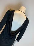 Emilio Pucci MOST WANTED Black Embellished Epaulettes Dress I 44 UK 12 US 10 ladies