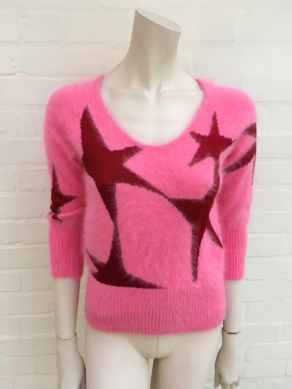 Antonio Berardi Angora Star Pullover KNIT Sweater JUMPER  Ladies