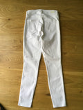 PAIGE Hoxton Ankle Skinny: Ultra White Jeans Denim Size 26 Ladies