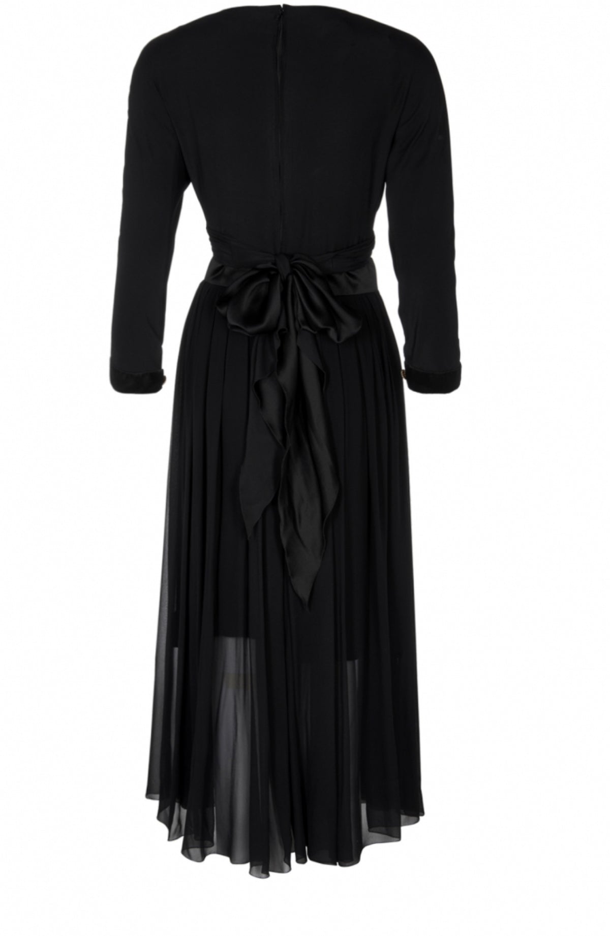 Chanel Little Black Dress Vintage Size F 44 Ladies