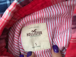 Hollister Multi Checked Cotton Shirt Size S Small Ladies