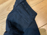 MOTHER The Looker Ankle Fray Jeans Black Size 26 Ladies ladies