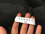 SANDRO Black Mini Skirt Size 3 L Large ladies