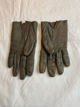 ALLSAINTS Grey Leather Short Gloves Size M / L Medium Large ladies