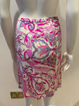 EMILIO PUCCI I 40 UK 8 US 6 S Small SILK Pink Absract Print 2005 Iconic Skirt