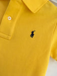 RALPH LAUREN POLO KIDS BABY BOY Cotton Mesh Polo Shirt Yellow Children