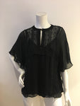 Talie nk silk lace trim tunic Size F 40 UK 12 US 8