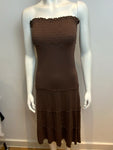 Charlotte Solnicki Brown Strapless Summer Dress Size XS ladies