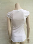 Theory White Classic T Shirt Scoop neckline top Ladies