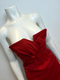 Dsquared² Red Wool Strapless Mini Dress Size I 40 US 4 UK 8 S Small ladies