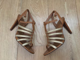 Tory Burch Charlene Gladiator High Heel Sandals Size US 9.5 EU 39.5 UK 6.5 ladies