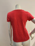 J.Crew Linen Striped T shirt $150 Size S Small ladies